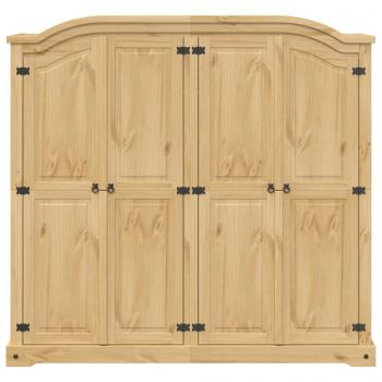 Kleiderschrank Corona 194x52x186 cm Massivholz Kiefer