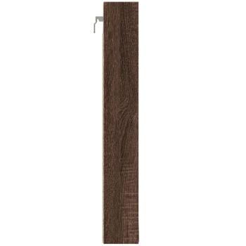 ARDEBO.de - Vitrinenschrank Braun Eichen-Optik 100x8,5x58 cm Holzwerkstoff