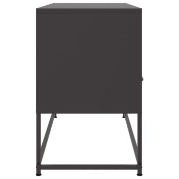TV-Schrank Schwarz 100,5x39x60,5 cm Stahl