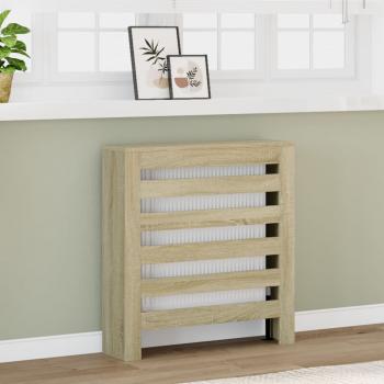 ARDEBO.de - Heizkörperverkleidung Sonoma-Eiche 78x20x82 cm Holzwerkstoff