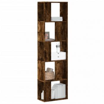 ARDEBO.de - Bücherregal 5 Böden Räuchereiche 45x23,5x162,5 cm Holzwerkstoff