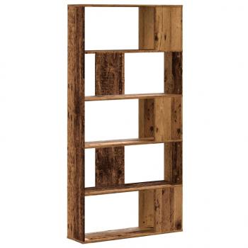 Bücherregal 5 Böden Altholz 80,5x23,5x162,5 cm Holzwerkstoff