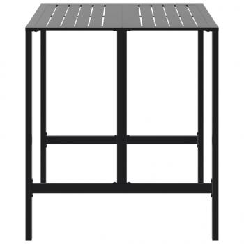 Bartisch Schwarz 100x100x110 cm Pulverbeschichteter Stahl