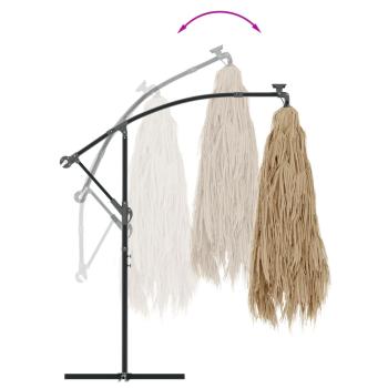 ARDEBO.de - Sonnenschirm mit Stahlmast Braun 290x290x238 cm