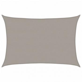 Sonnensegel 160 g/m² Rechteckig Hellgrau 5x7 m HDPE