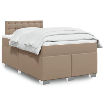 ARDEBO.de - Boxspringbett Matratze Cappuccino-Braun 140x200cm Kunstleder