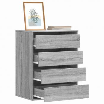 ARDEBO.de - Kommode Grau Sonoma 60x41x76 cm Holzwerkstoff