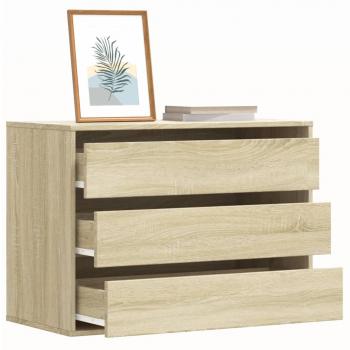 ARDEBO.de - Kommode Sonoma-Eiche 80x41x58 cm Holzwerkstoff