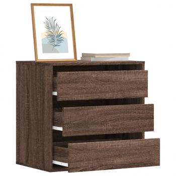 ARDEBO.de - Kommode Braun Eichen-Optik 60x41x58 cm Holzwerkstoff