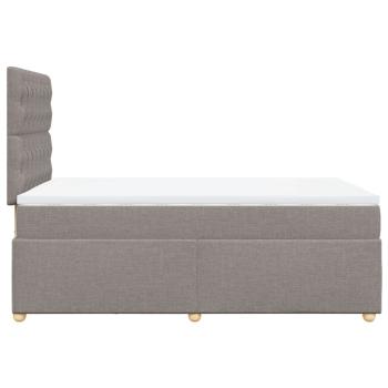 Boxspringbett mit Matratze Taupe 120x190 cm Stoff