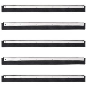 ARDEBO.de - Bodenabzieher 5 Stk. 45,5x2x5 cm Stahl und Gummi