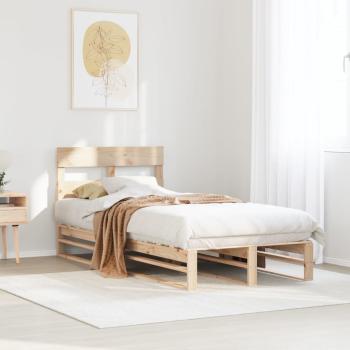 ARDEBO.de - Massivholzbett ohne Matratze 75x190 cm Kiefernholz