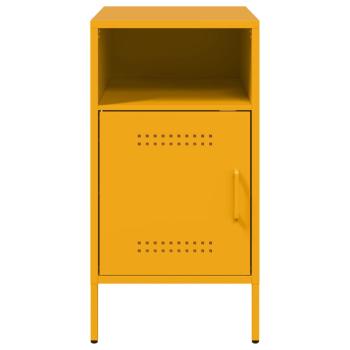 Nachttische 2 Stk. Senfgelb 36x39x68 cm Stahl