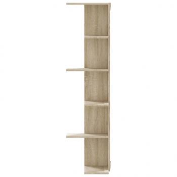Wand-Eckregal Sonoma-Eiche 36,5x36,5x140 cm Holzwerkstoff