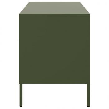 TV-Schrank Olivgrün 68x39x50,5 cm Stahl