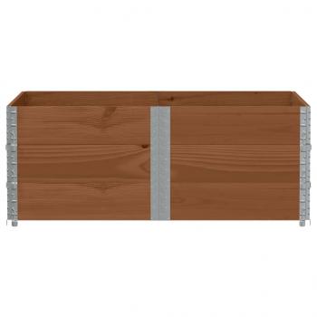 Pflanzkasten Braun 150x100 cm Massivholz Kiefer