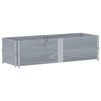 ARDEBO.de - Pflanzkasten Grau 150x50 cm Massivholz Kiefer