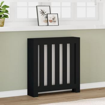 ARDEBO.de - Heizkörperverkleidung Schwarz 78x20x82 cm Holzwerkstoff