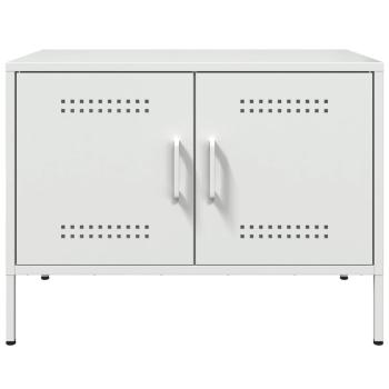 TV-Schränke 2 Stk. Weiß 68x39x50,5 cm Stahl