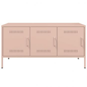 TV-Schrank Rosa 100,5x39x50,5 cm Stahl