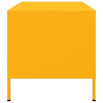 Couchtisch Senfgelb 68x50x50,5 cm Stahl