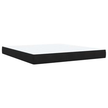 ARDEBO.de - Boxspringbett mit Matratze Schwarz 180x200 cm Samt