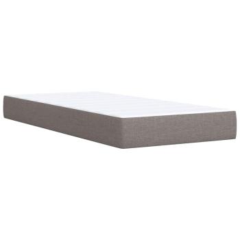 ARDEBO.de - Boxspringbett mit Matratze Taupe 90x190 cm Stoff