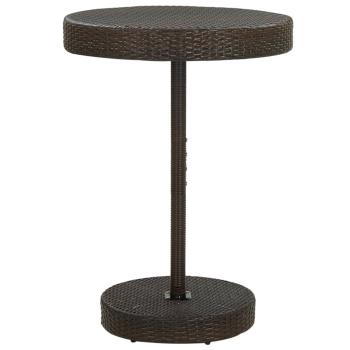 ARDEBO.de - 5-tlg. Gartenbar-Set mit Kissen Braun Poly Rattan
