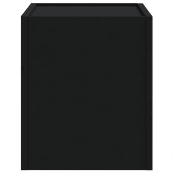 Wand-Nachttisch Schwarz 45x30x35 cm