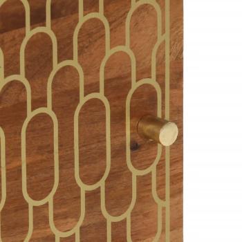 Nachttisch 50x33x60 cm Massivholz Mango