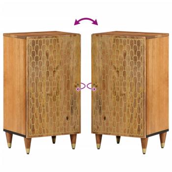 Beistellschrank 40x33x75 cm Massivholz Mango
