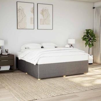 ARDEBO.de - Bettgestell ohne Matratze Taupe 180x200 cm Stoff