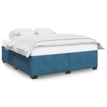 ARDEBO.de - Bettgestell Blau 180x200 cm Samt