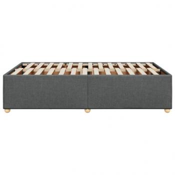 Bettgestell Dunkelgrau 120x190 cm Stoff