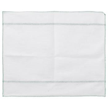 Bodentücher 50 Stk. Weiß mit Grünen Gestreift 50x60 cm