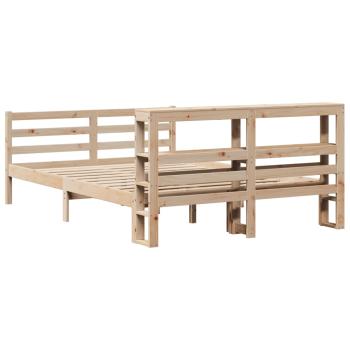 Massivholzbett ohne Matratze 150x200 cm Kiefernholz