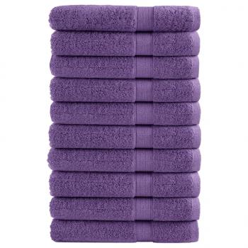 ARDEBO.de - Premium-Saunatücher SOLUND 10 Stk. Lila 80x200 cm 600 g/m²