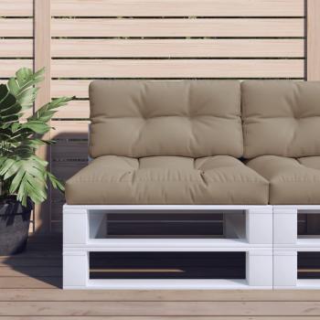 ARDEBO.de - Palettenkissen Taupe 70x40x12 cm Stoff