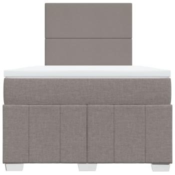 Boxspringbett mit Matratze Taupe 120x200 cm Stoff