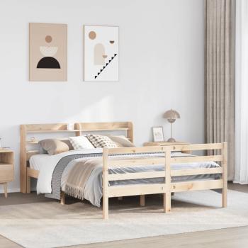 ARDEBO.de - Bettgestell mit Kopfteil ohne Matratze 135x190 cm