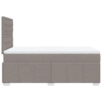 Boxspringbett mit Matratze Taupe 120x200 cm Stoff