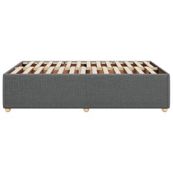 Bettgestell Dunkelgrau 120x190 cm Stoff