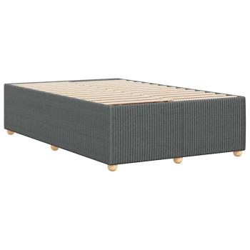 Bettgestell Dunkelgrau 120x190 cm Stoff