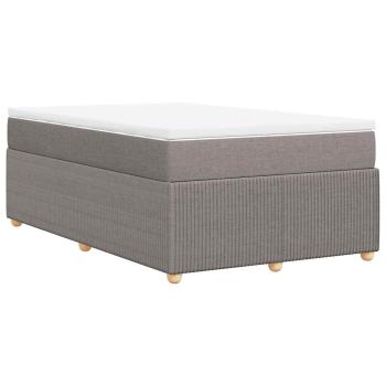 Boxspringbett mit Matratze Taupe 120x200 cm Stoff