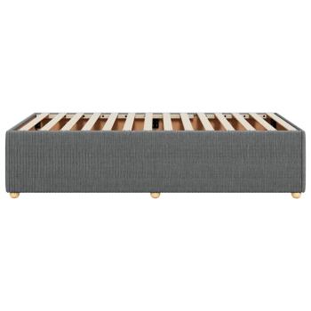 Bettgestell ohne Matratze Dunkelgrau 100x200 cm Stoff