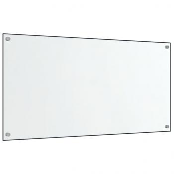 Küchenrückwände 2 Stk. Transparent 80x40 cm Hartglas