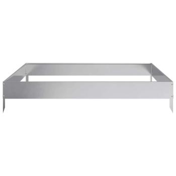 Hochbeet 100x100x18,5 cm Verzinkter Stahl