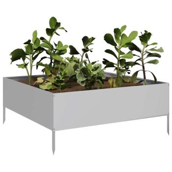 Hochbeet 100x100x25 cm Verzinkter Stahl
