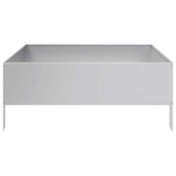 Hochbeet 100x100x25 cm Verzinkter Stahl