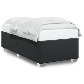 Bettgestell Schwarz 90x190 cm Kunstleder